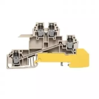 Borne de passage Weidmüller, raccordement à vis, 2,5 mm², 800 V, 24 A, beige, 50 pièces