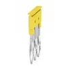 Connecteur transversal Weidmüller ZQV 2.5/3, 3 pôles, jaune, 60 pièces