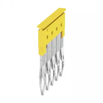 Weidmüller ZQV 2.5/5 Cross-Connector, Yellow, 5 Poles, 24 A, 800 V, 2.5 mm²