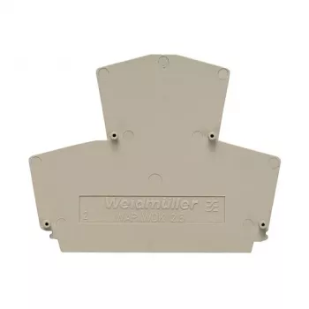 Weidmüller WAP WDK2.5 plaque d'extrémité - 20 pièces - Wemid - beige - -50 à 120 °C - V0