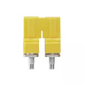Weidmüller WQV 10/2 barrette de pontage, 2 pôles, jaune, polyamide, 50 pièces