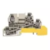 Weidmüller borne de passage, beige, 2,5 mm², 24 A, raccordement à vis, 50 pièces