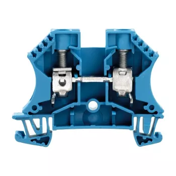 Weidmüller borne de passage série W, bleu, 10 mm², 57 A, raccordement à vis, 50 pièces