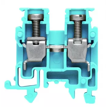 Weidmüller Feed-Through Terminal Block AKZ 2.5 BL, Blue, Screw Connection, 2.5 mm², 800 V, 24 A