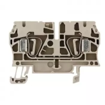 Weidmüller ZDU 4 borne de passage, raccordement à ressort, 4 mm², beige, 100 pièces