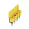 Weidmüller WQV 16N/4 barrette de pontage, 4 pôles, 16 mm², jaune, 50 pièces