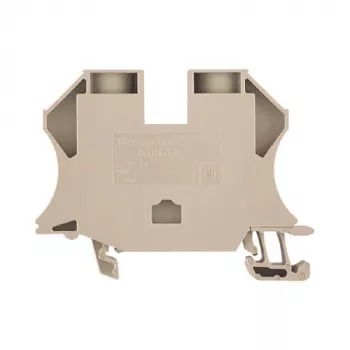 Weidmüller 1040400000 - borne à raccordement à vis 16 mm², 1000 V, 76 A, rail DIN, beige foncé