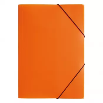 PAGNA Chemise porte-documents à élastique A3 PP 3 rabats orange