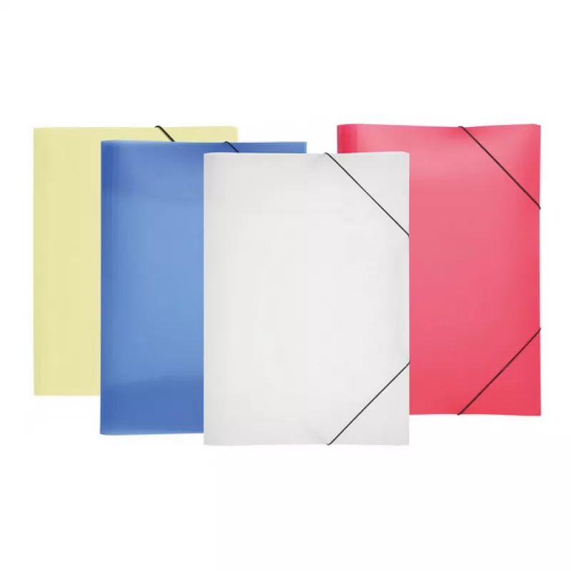 PAGNA Chemise porte-documents à élastique A3 PP 3 rabats orange