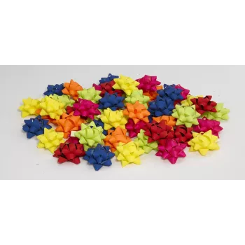 C.E. Pattberg Matte Multicolor Gift Bows 10 mm x 0.95 m (12-Pack)