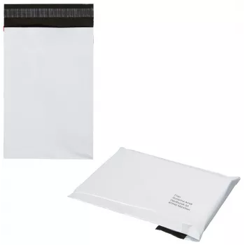 Pochettes d'expédition poly Vereinigte Papierwarenfabriken Poly Mailer Classic Light DIN B5 blanches 100 pièces