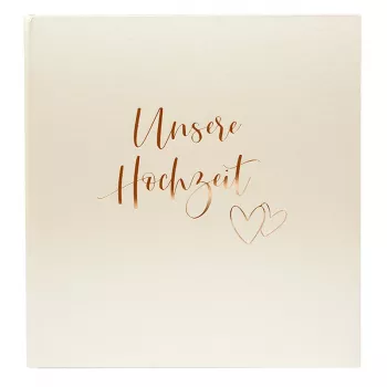 Goldbuch Herzklopfen album photo de mariage 30x31 cm 60 pages blanches modèle 08174