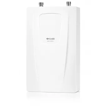 Chauffe-eau instantané CLAGE CDX11-U Basitronic 11 kW 400 V triphasé blanc
