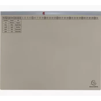 Exacompta 370110B Chemise à sangle - Carton - Gris - 320 g/m² - 265 x 316 mm