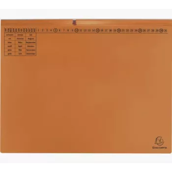 Chemise à documents classique Exacompta 370409B - carton - orange - 320 g/m² - 265 mm - 316 mm