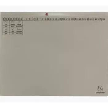 Exacompta 370410B Classeur à levier A4 dos 80 mm Gris Carton 320 g/m²