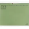 Exacompta 370425B Classeur à anneaux A4 Carton Vert 320 g/m² Mécanisme métallique
