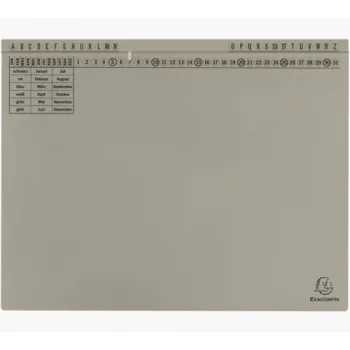 Exacompta 371110B Chemise à sangle classique - Carton - Gris - 320 g/m² - 265 x 316 mm