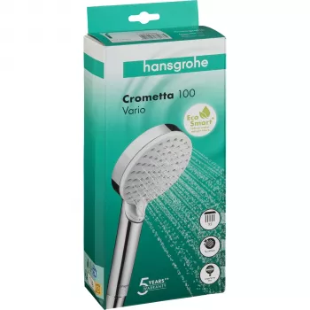 Pommeau de douche Hansgrohe Crometta Vario EcoSmart blanc/chrome