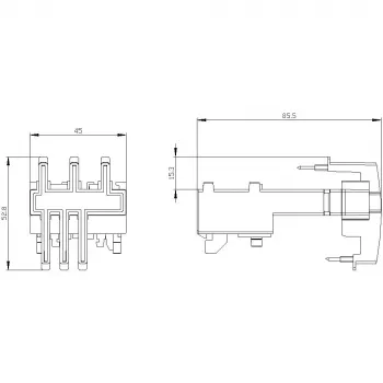 Siemens SIRIUS 3RA29 module de connexion pour 3RV2011 et 3RT201