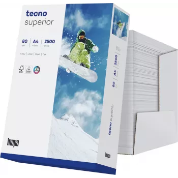 Papyrus Superior Papier copie A4 80g 2500 feuilles Blanc
