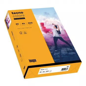 Papier copie A4 Papyrus TECNO Colors Medium Orange 80 g/m² 500 feuilles