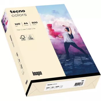 Papier copie Papyrus Tecno Colors Light Chamois A4 - 160 g/m² - 250 feuilles