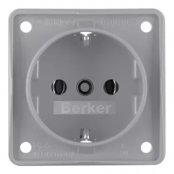 Berker Prise Schuko 941852506 gris mat