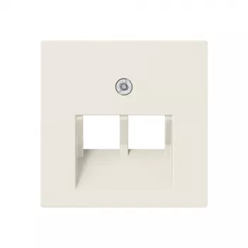 JUNG A 569-2 BFPLUA plaque de recouvrement pour prise UAE/IAE, thermoplastique, ivoire