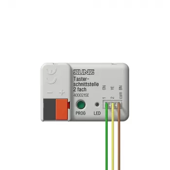 JUNG KNX interface à boutons-poussoirs 2 postes Secure 400021SE
