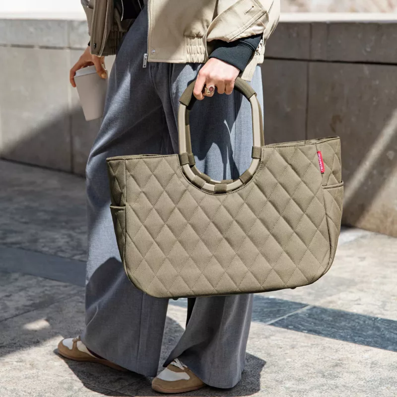 Reisenthel Loopshopper L Frame Rhombus olive (OR5047)