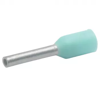 Klauke 168TL Insulated Wire End Sleeve (Ferrule) - 0.34 mm² - AWG 22 - Tin Plated - Turquoise - Polypropylene