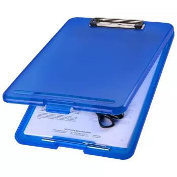 MAPED The Clip porte-documents H2532030 DIN A4 bleu translucide plastique