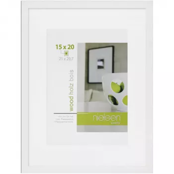 NIELSEN DESIGN Apollon blanc 21x29,7 cadre photo en bois DIN A4 8988047