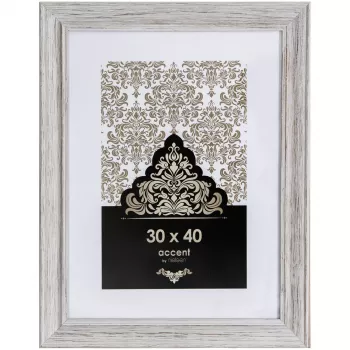 NIELSEN DESIGN Accent Vintage 30x40 cadre photo en bois blanc 3231001