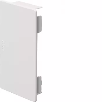 Embout HAGER LF6011069016 60x110mm blanc trafic (RAL 9016) pour goulotte de câbles Tehalit LF