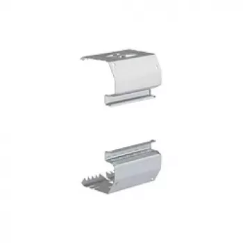 Hager BRS651709 Coupling Pair for BRS 65x170 Trunking, Sheet Steel, White