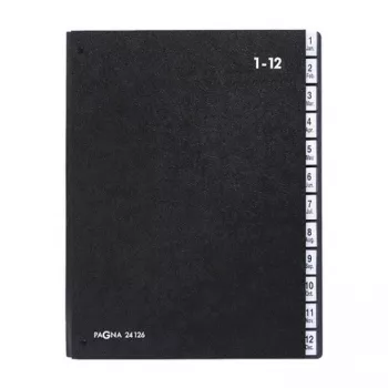 Organiseur de bureau PAGNA Classic 44 compartiments - A4 - noir - portrait - 265 x 55 x 340 mm