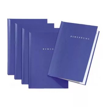 PAGNA Chemise de candidature Start A4 bleu 3 volets avec couverture transparente