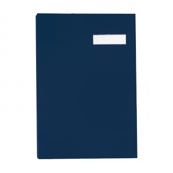 Pagna Classeur à levier Classic A4 80 mm bleu revêtement tissu