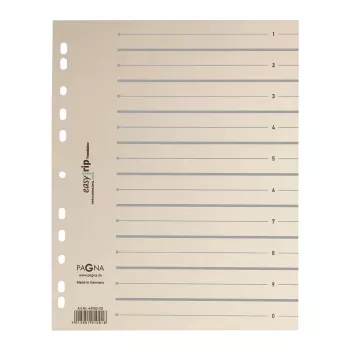 100 feuilles intercalaires Pagna Easy Rip A4 beige