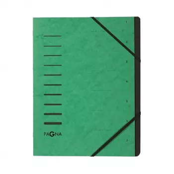 Pagna 40058-03 Chemise organisateur A4, 7 compartiments, vert