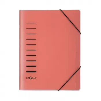 Pagna Chemise d'organisation 6 compartiments rouge