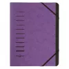 Pagna 40058-10 Classeur organisateur 7 compartiments, A4, aubergine