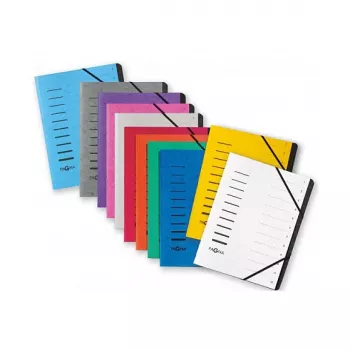 Pagna 40059-10 Classeur organisateur 12 compartiments, A4, aubergine