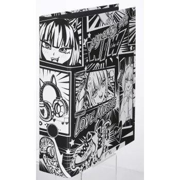 Classeur à levier Falken Manga Black and White 8,0 cm DIN A4