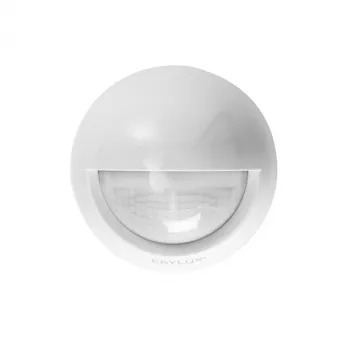 ESYLUX MD-W200i Détecteur de mouvement infrarouge passif (PIR), montage mural, blanc, IP55, portée 12 m, 2000 Lux, hauteur de montage 2,5 m