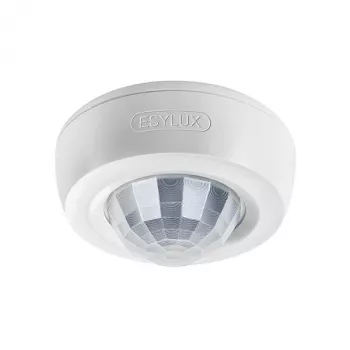 ESYLUX EB10430848 Surface-Mounted Ceiling Motion Detector 360° White IP40