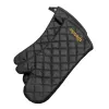 Gant de four Bartscher A500512 - noir - coton - 250 °C - 235 mm - 420 mm