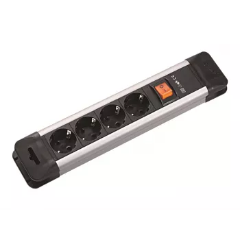 Bachmann CONNECT US Multiprise - 4 prises, câble 1,8 m, noir